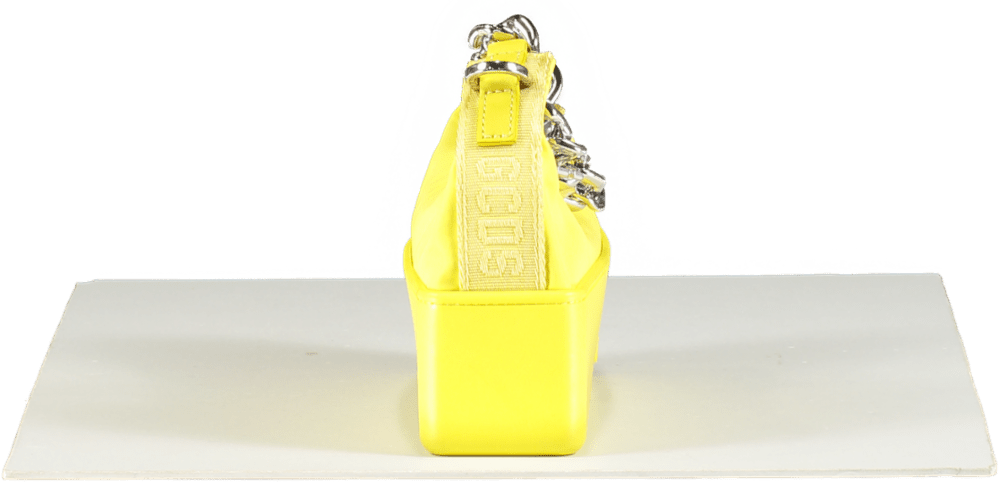 GCDS Mathilda Chain - link Tote Bag In Yellow - Reliked