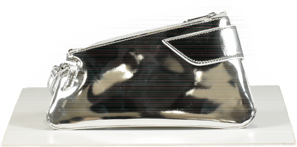 GCDS Silver Metallic Chain Handbag - Reliked