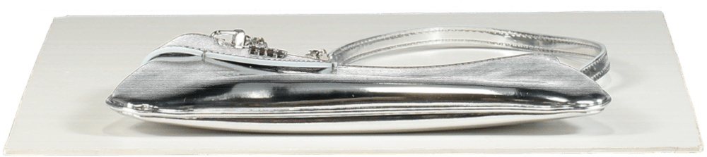 GCDS Silver Metallic Chain Handbag - Reliked