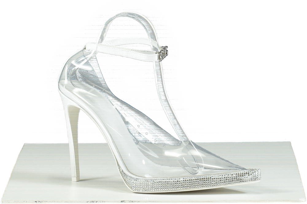 GCDS White Transpallic Rider Pumps UK 6 EU 39 👠 - Reliked