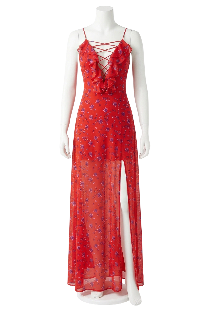 Rat & Boa Paloma Dress Red UK XS