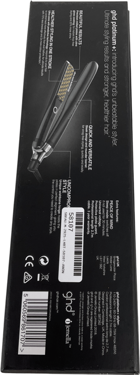GHD Platinum+ Professional Hair Straightener (26mm Black 26 - Reliked