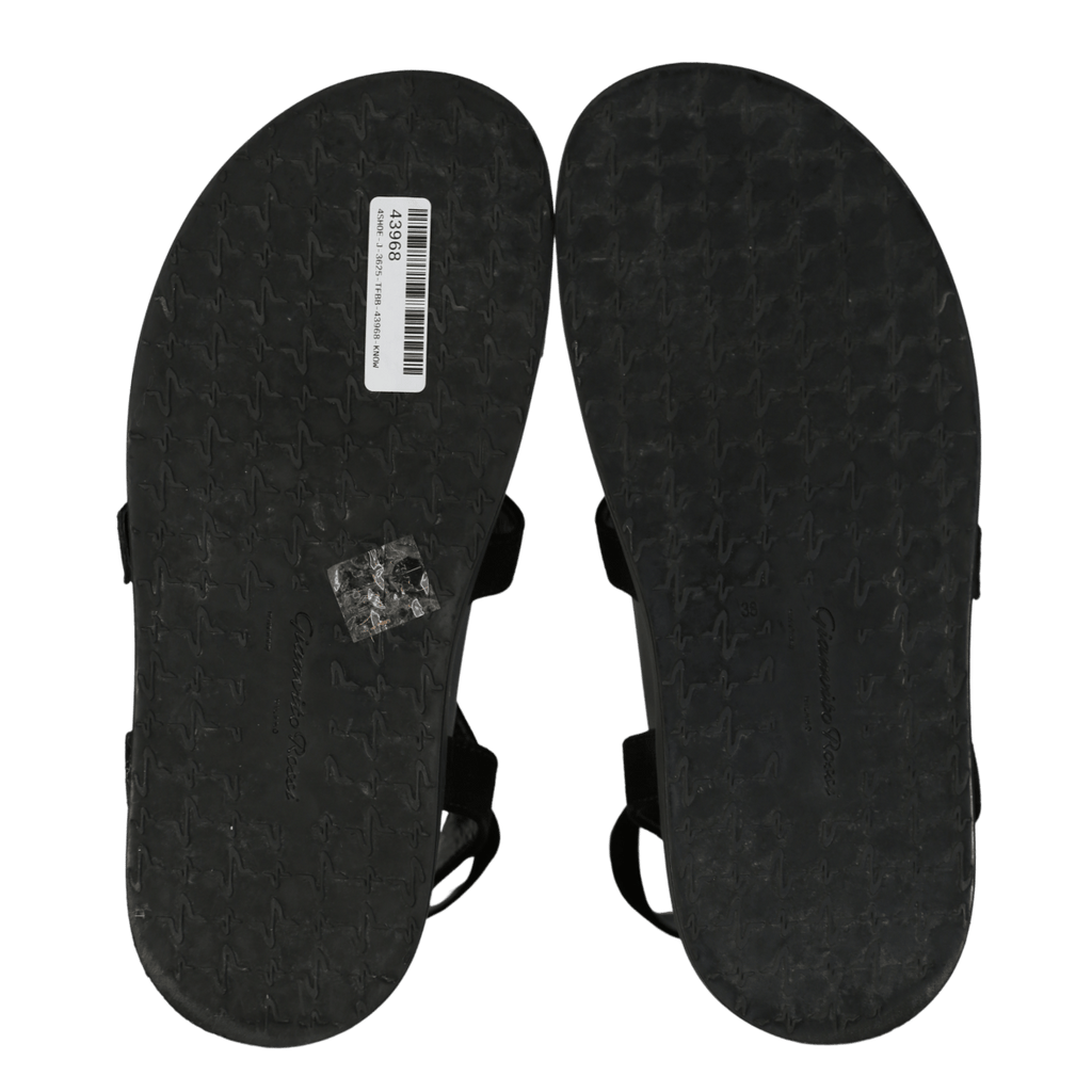 Gianvito Rossi Black Suede Buckled Suede Sandals UK 5 EU 38 👠 - Reliked