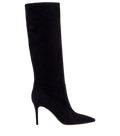 GIANVITO ROSSI BLACK Hansen 85 Suede Knee-High Boots UK 7 EU 40