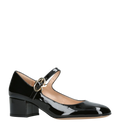 Gianvito Rossi Black Ribbon Patent Leather Mary Jane Court Shoes EU 39 UK 6