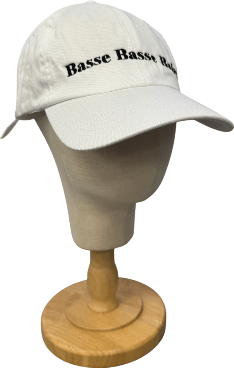GIGI & OLIVE White "bassde Basse Baby" Baseball Cap One Size - Reliked