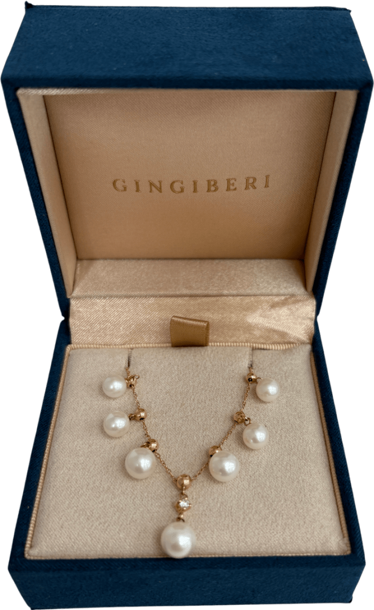 Gingiberi 18k sold gold Springs Aurora Pearl Necklace - Reliked