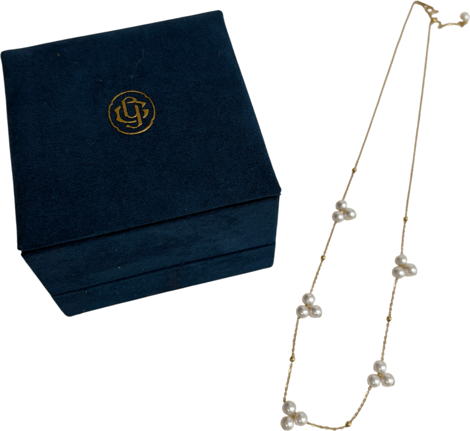 Gingiberi 18k Solid gold & Seedling Aurora Pearl Necklace - Reliked