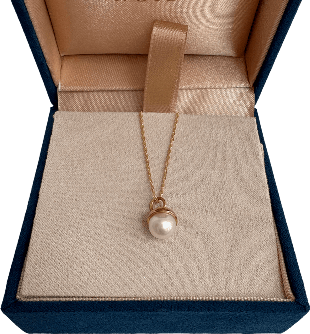 Gingiberi 18k solid Strobile Akoya Pearl Necklace - Reliked