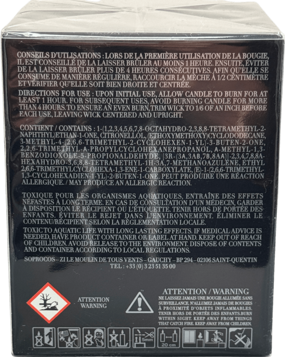 Giorgio Armani Black Privé Rose D'arabie Scented Candle 175g One Size - Reliked