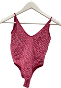 Giorgio Armani Pink Monogram Jacquard Bodysuit UK XS - Reliked