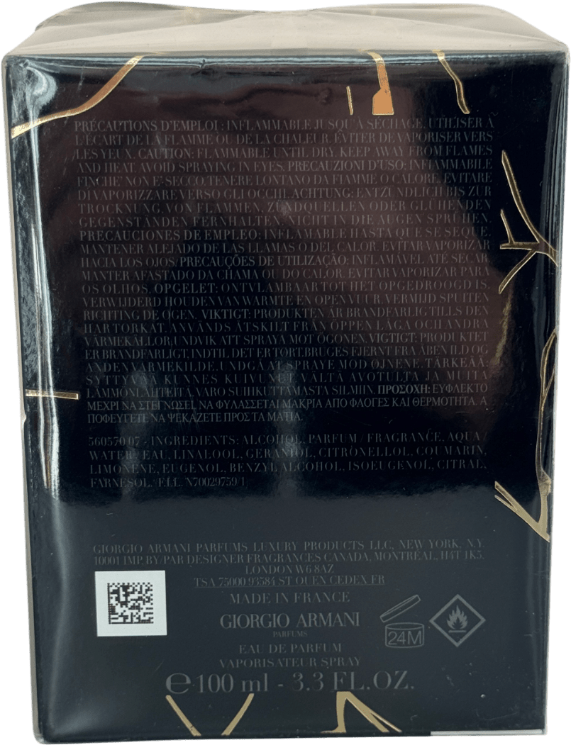 Giorgio Armani Privé Noir Kogane Eau De Parfum 100ml - Reliked