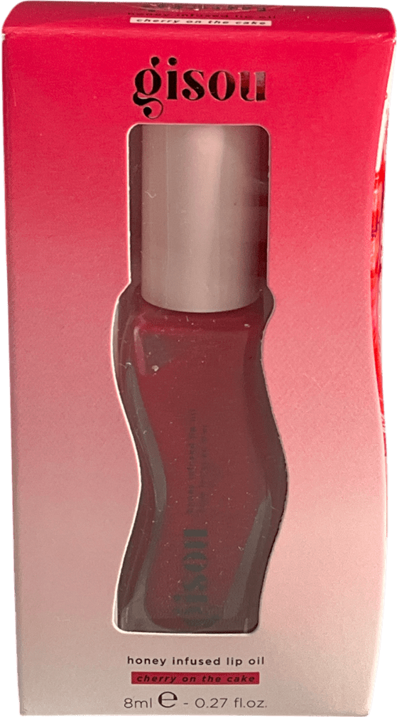 GISOU Cherry On The Cake Honey Infused Lip Oil Cherry 8ml - Reliked