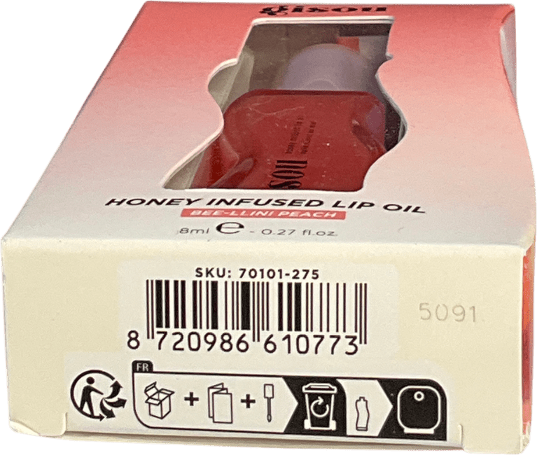 GISOU Honey Infused Lip Oil Bee Llini Peach 8ml - Reliked