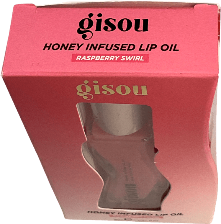 GISOU Honey Infused Lip Oil Raspberry Swirl 8ml - Reliked