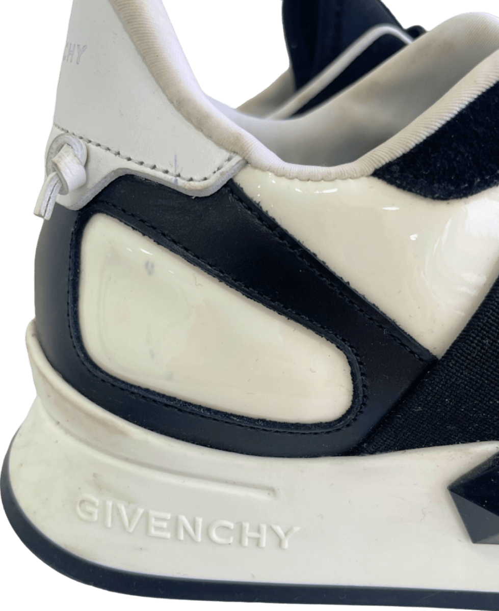 Givenchy Black & White Neoprene and Suede Runner Elastic Sneakers EU 36 UK 3 - Reliked