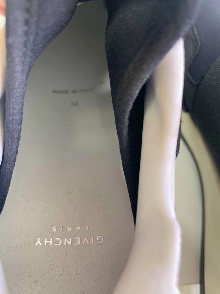 Givenchy Black & White Neoprene and Suede Runner Elastic Sneakers EU 36 UK 3 - Reliked