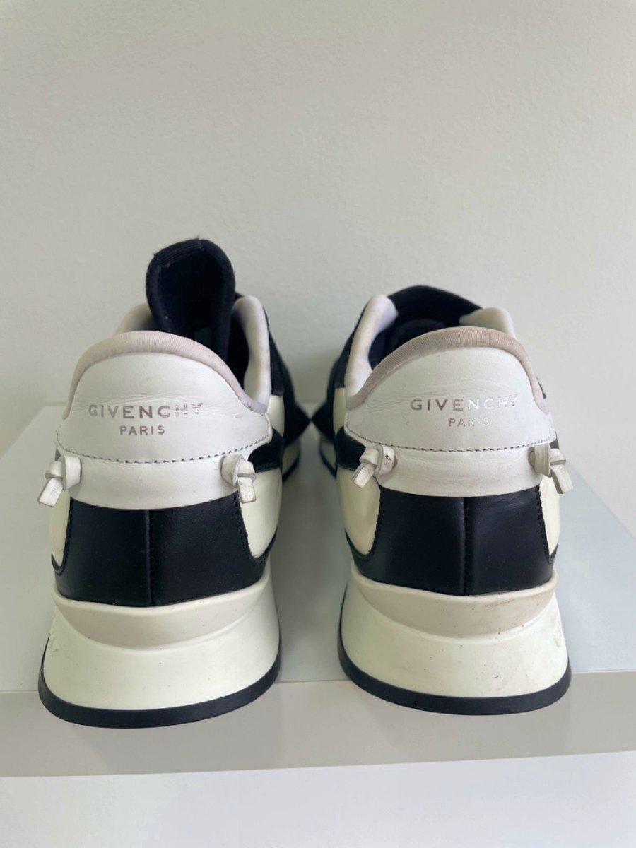Givenchy Black & White Neoprene and Suede Runner Elastic Sneakers EU 36 UK 3 - Reliked