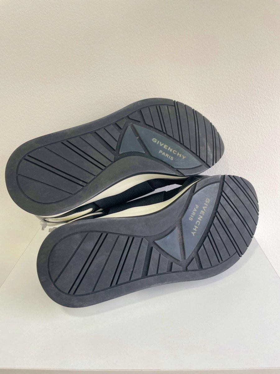 Givenchy Black & White Neoprene and Suede Runner Elastic Sneakers EU 36 UK 3 - Reliked