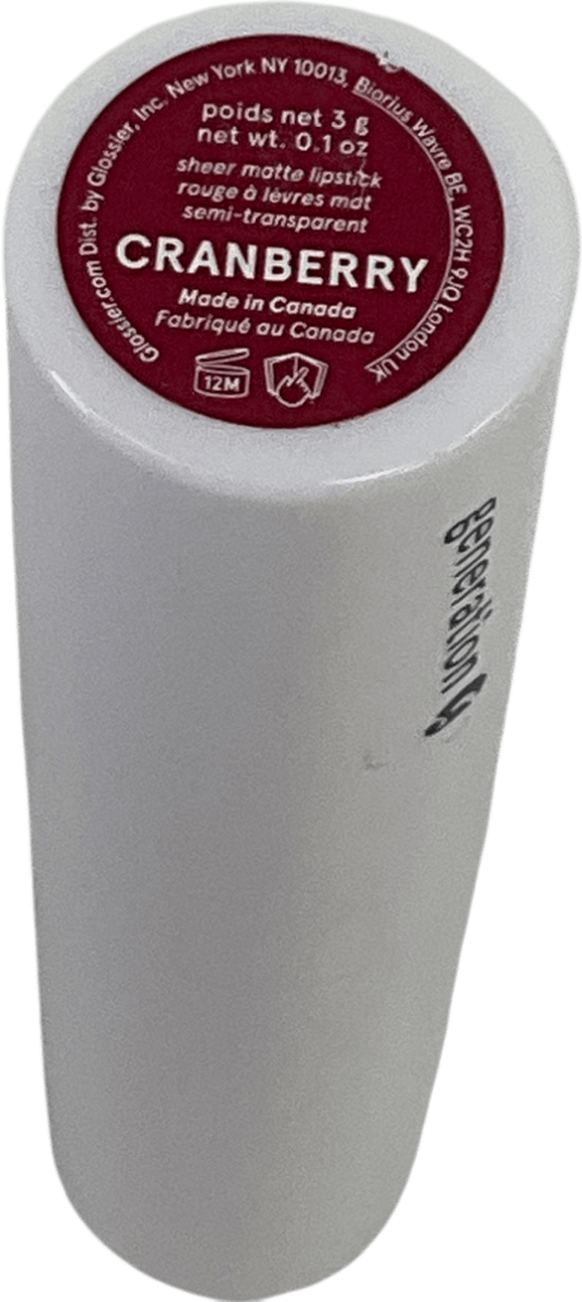 glossier Generation G Matte Lipstick Cranberry 3g - Reliked