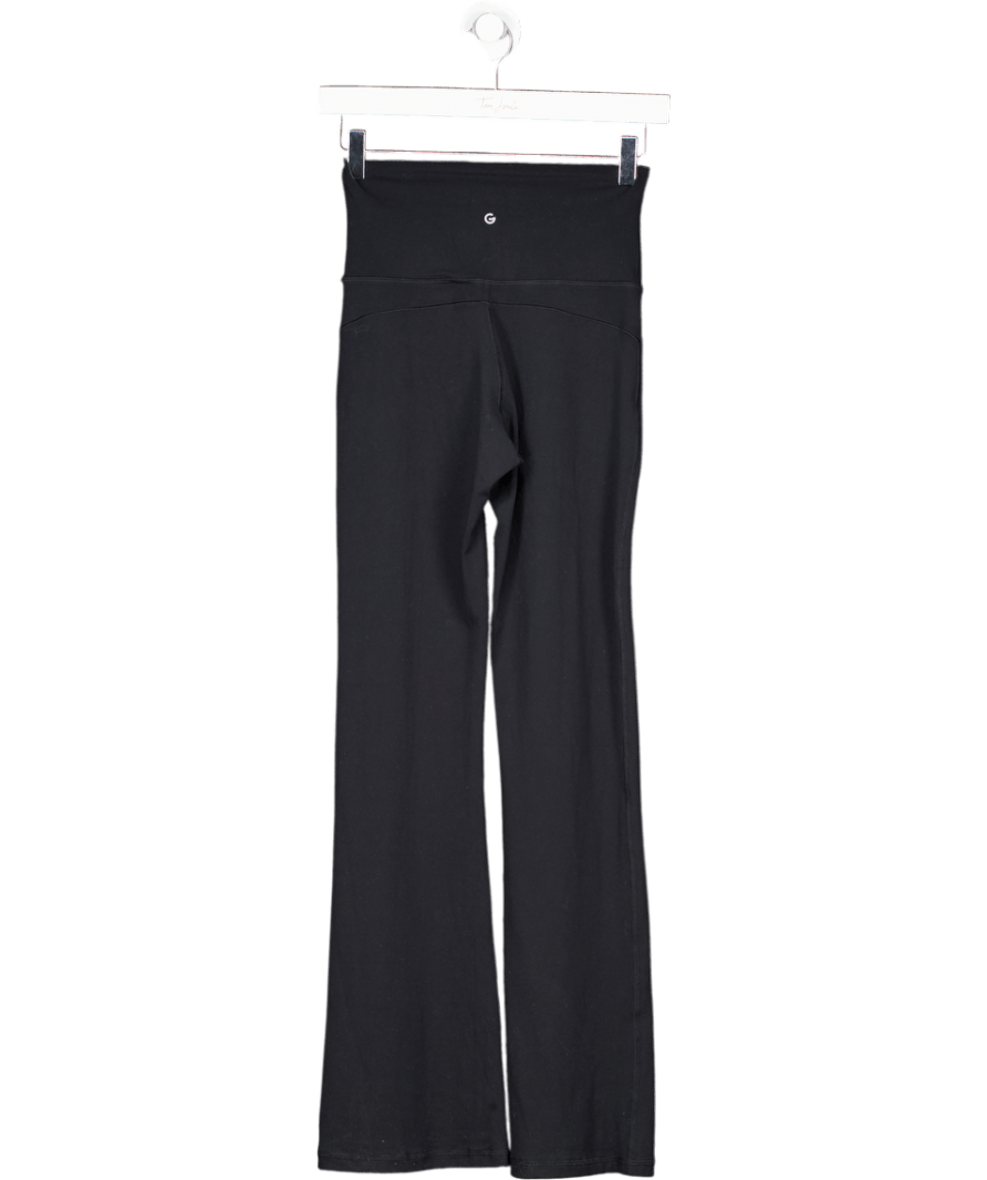 Glowmode Black Wide Leg Ultra High - waist Leggings UK XS - Reliked