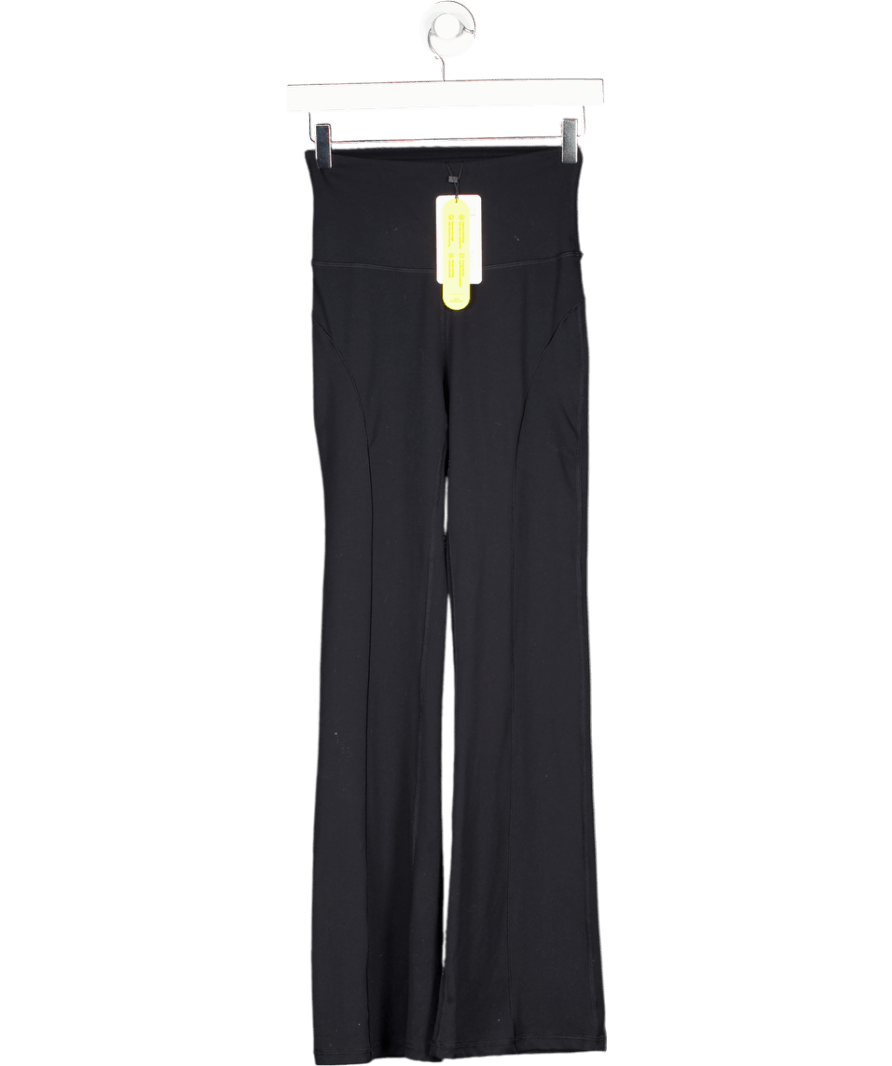 Glowmode Black Wide Leg Ultra High - waist Leggings UK XS - Reliked