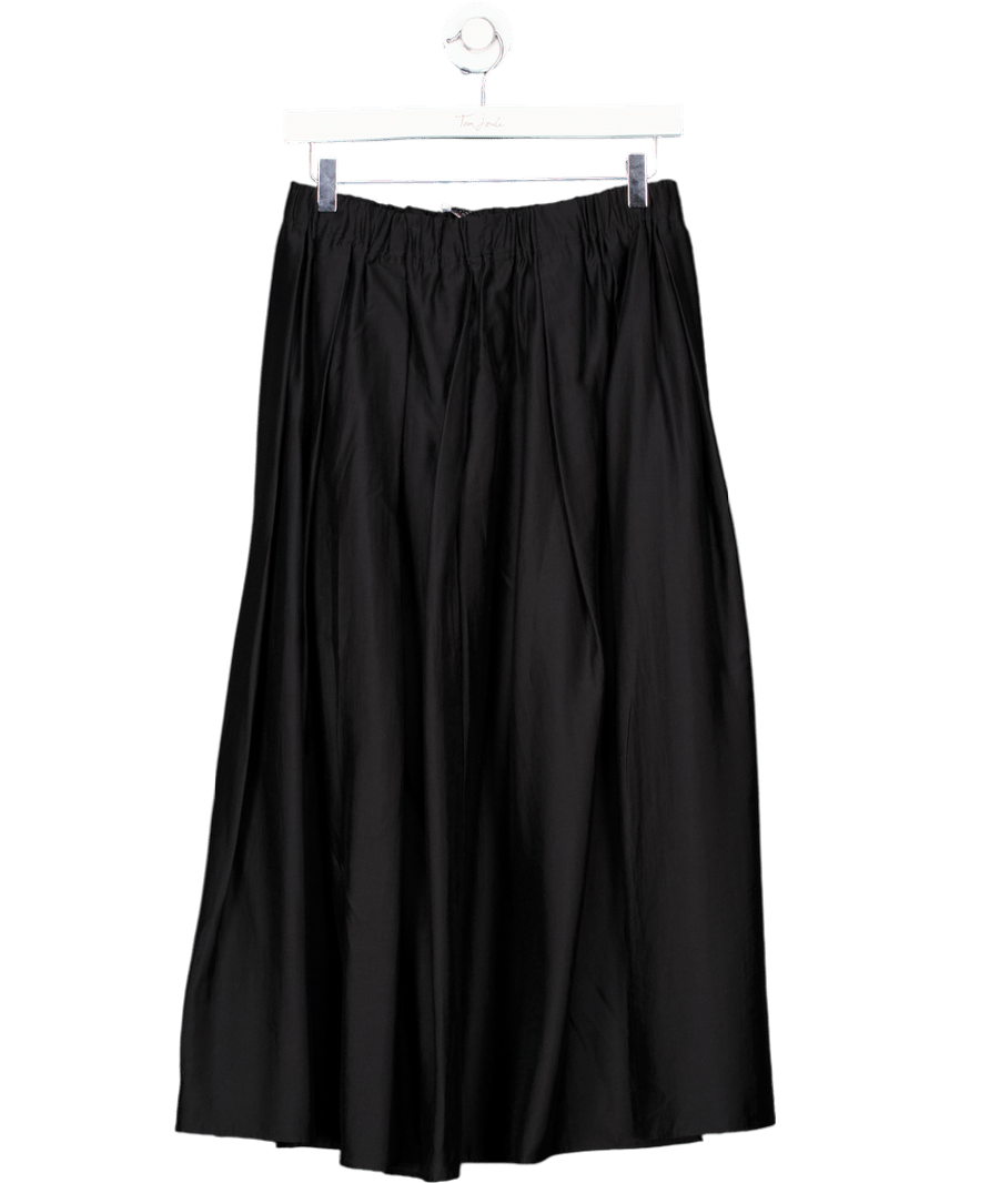 GOELIA Black Tencel Blend A - line Midi Skirt UK 10 - Reliked