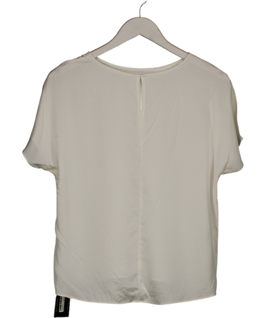 Goelia Cream 100% Silk T-shirt UK 6 - Reliked