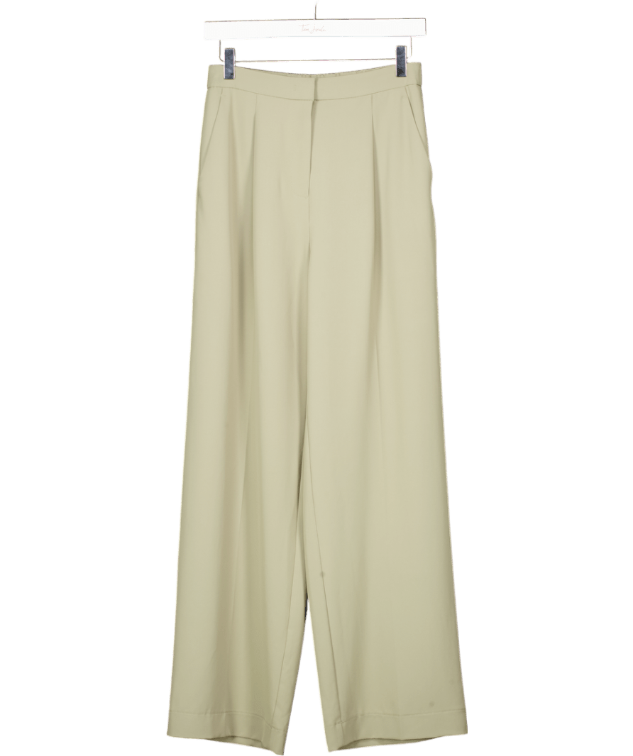 GOELIA SAGE GREEN Stretch Adjustable Waist Women Pants UK 8 - Reliked