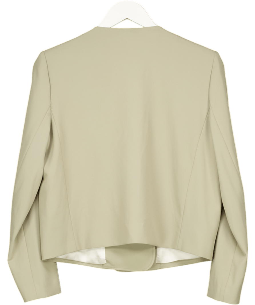 GOELIA Sage Green Stretch Double - breasted Women Jacket UK M - Reliked