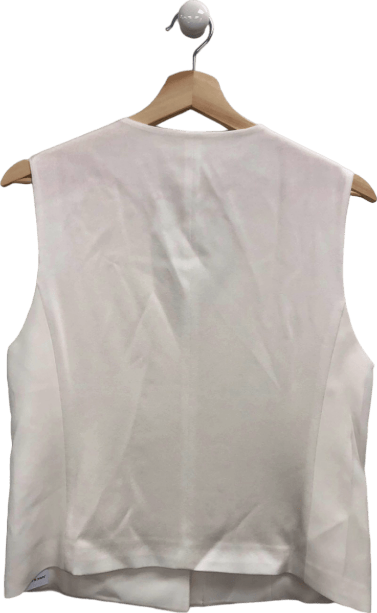 Goelia White Sleeveless Vest Top UK M - Reliked