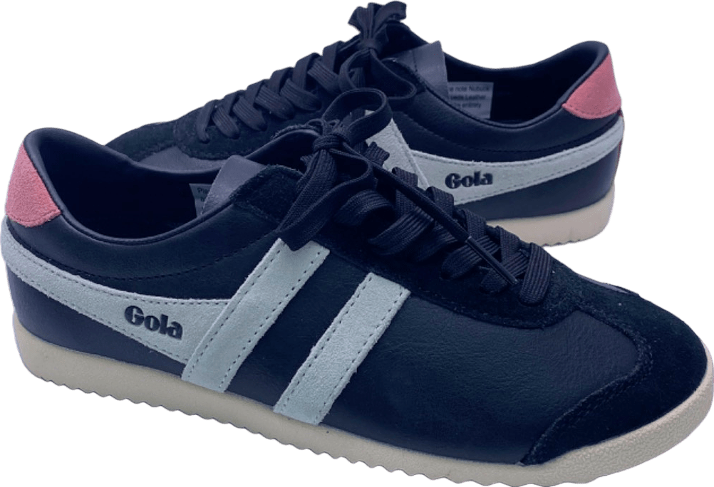 Gola Black/Pink/White CLA366 Bullet Pure Trainers UK 4 - Reliked