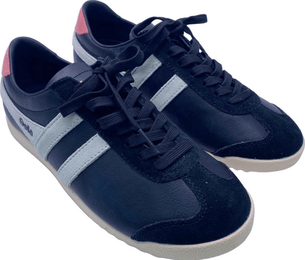 Gola Black/Pink/White CLA366 Bullet Pure Trainers UK 4 - Reliked