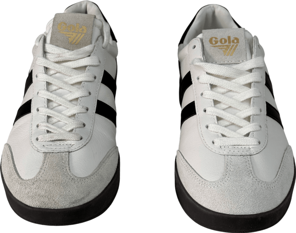 GOLA White / Black Cyclone Leather Lace Up Trainers UK 5 EU 38 👠 - Reliked