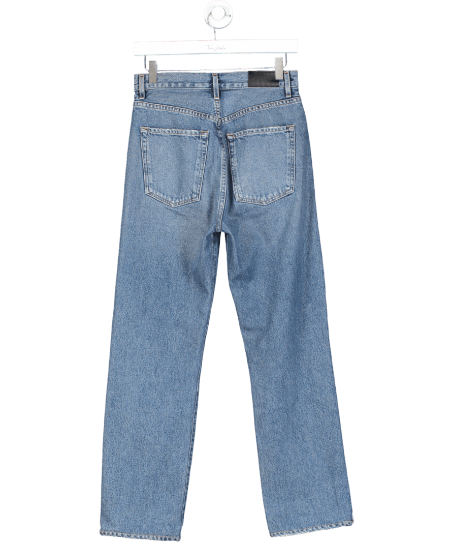 GoldSign Blue High Rise Straight Leg Jeans W24 - Reliked