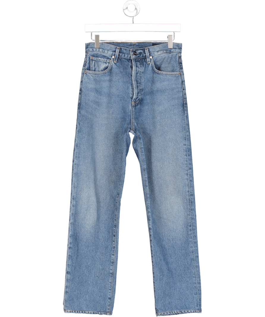 GoldSign Blue High Rise Straight Leg Jeans W24 - Reliked