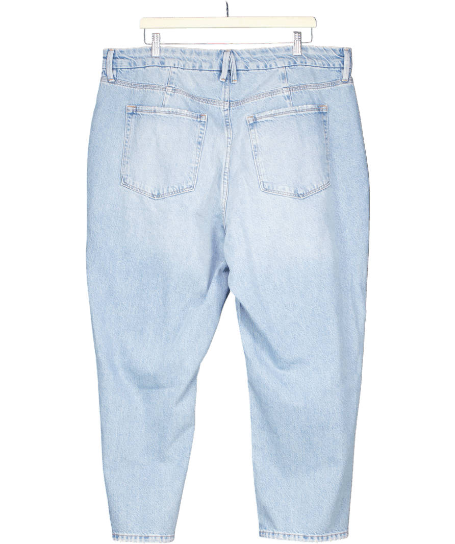 Good American Blue Good 90s Cropped Relaxed Jeans Sz15 UK 18 - Reliked