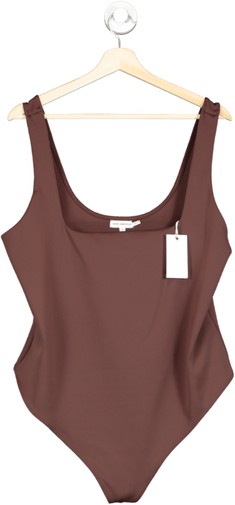 Good American Brown One - Piece Swimsuit UK 4XL - Reliked