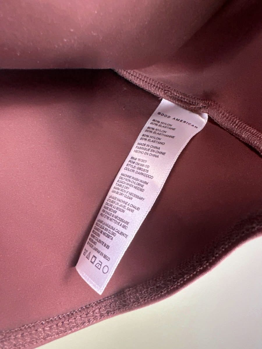 Good American Brown One - Piece Swimsuit UK 4XL - Reliked