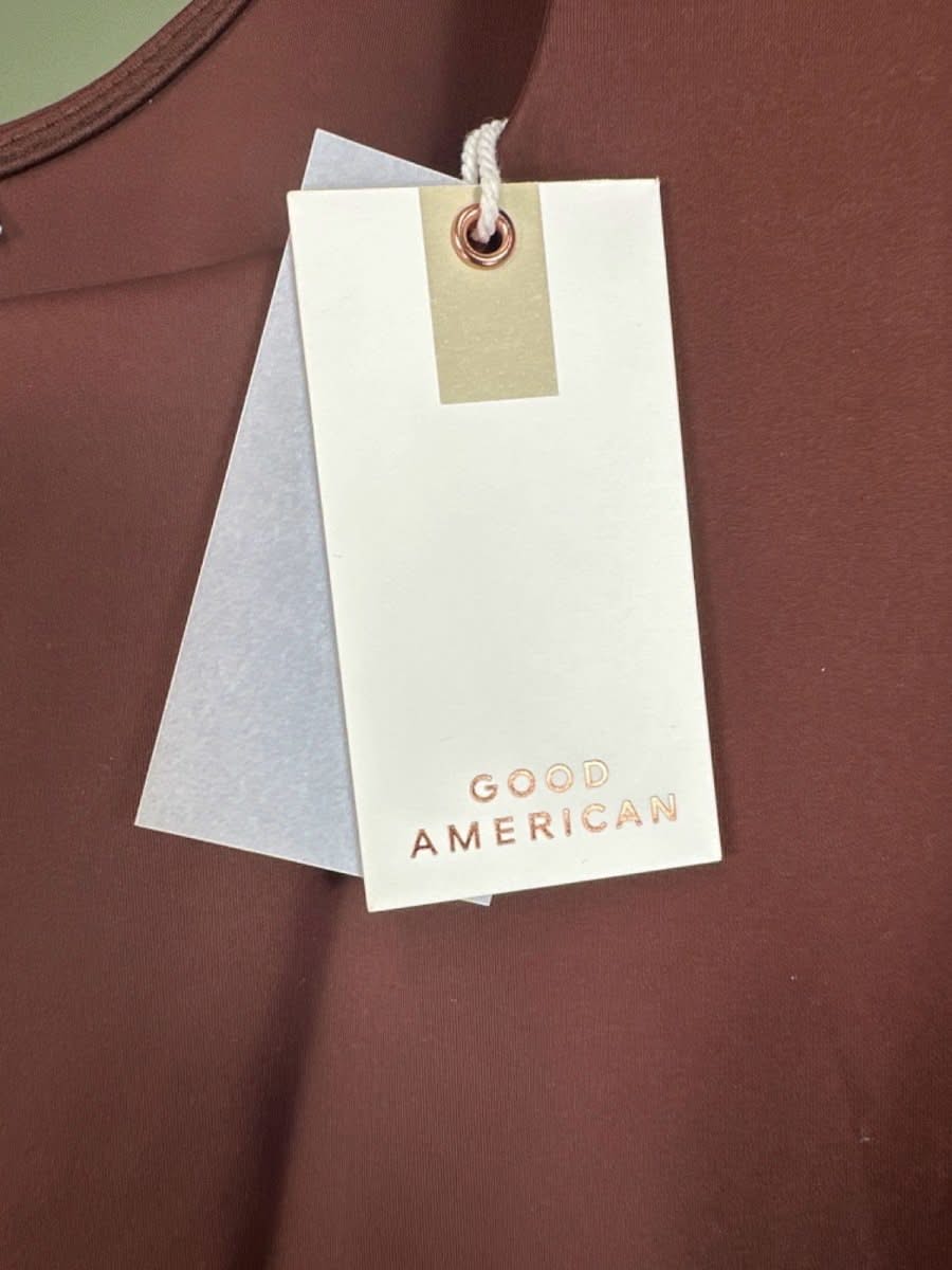 Good American Brown One - Piece Swimsuit UK 4XL - Reliked