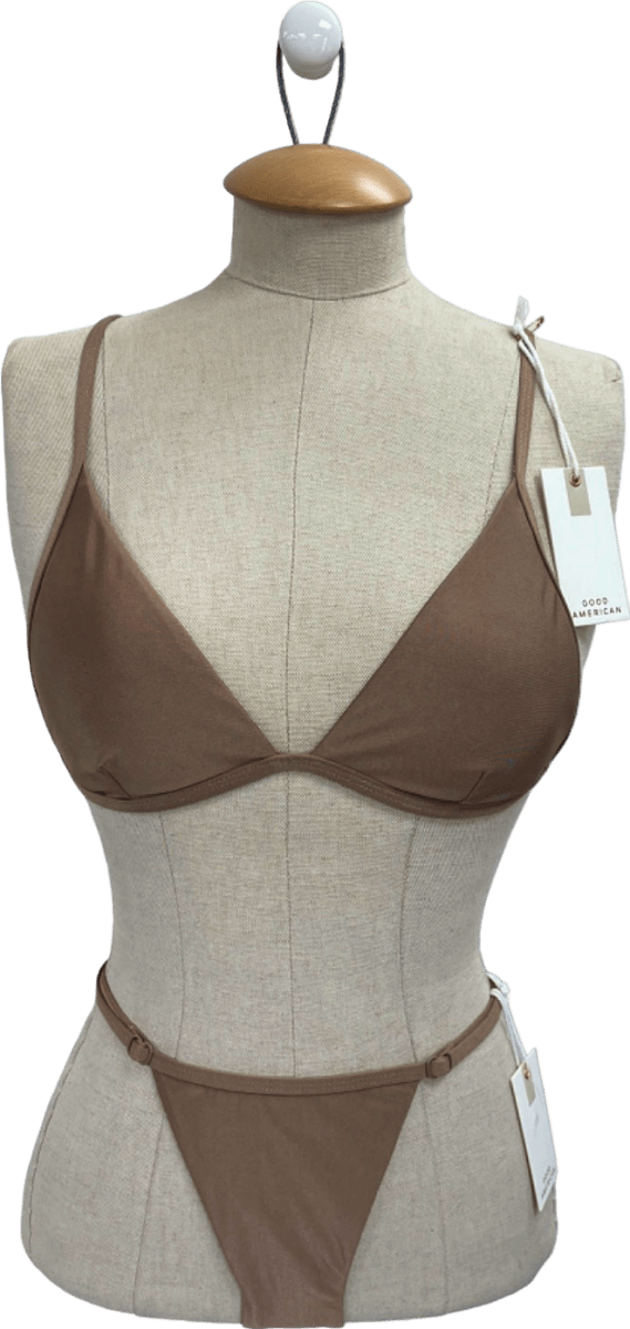 Good American Latte Bikini Set Sz1 UK S - Reliked