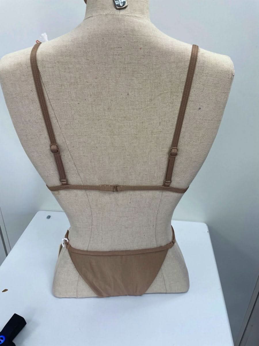 Good American Latte Bikini Set Sz1 UK S - Reliked