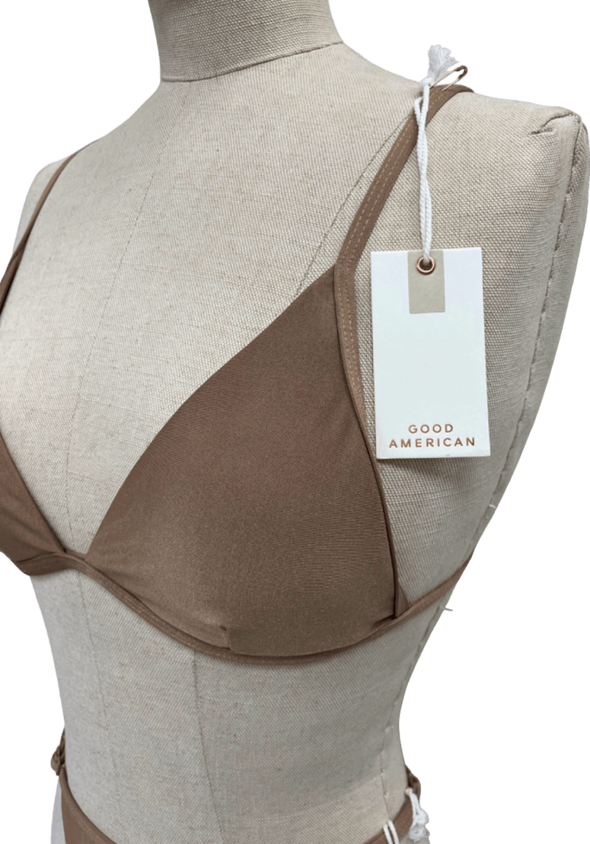 Good American Latte Bikini Set Sz1 UK S - Reliked