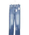 Good American Mid Blue Good Icon Straight - leg Stretch - woven Jeans W28 - Reliked