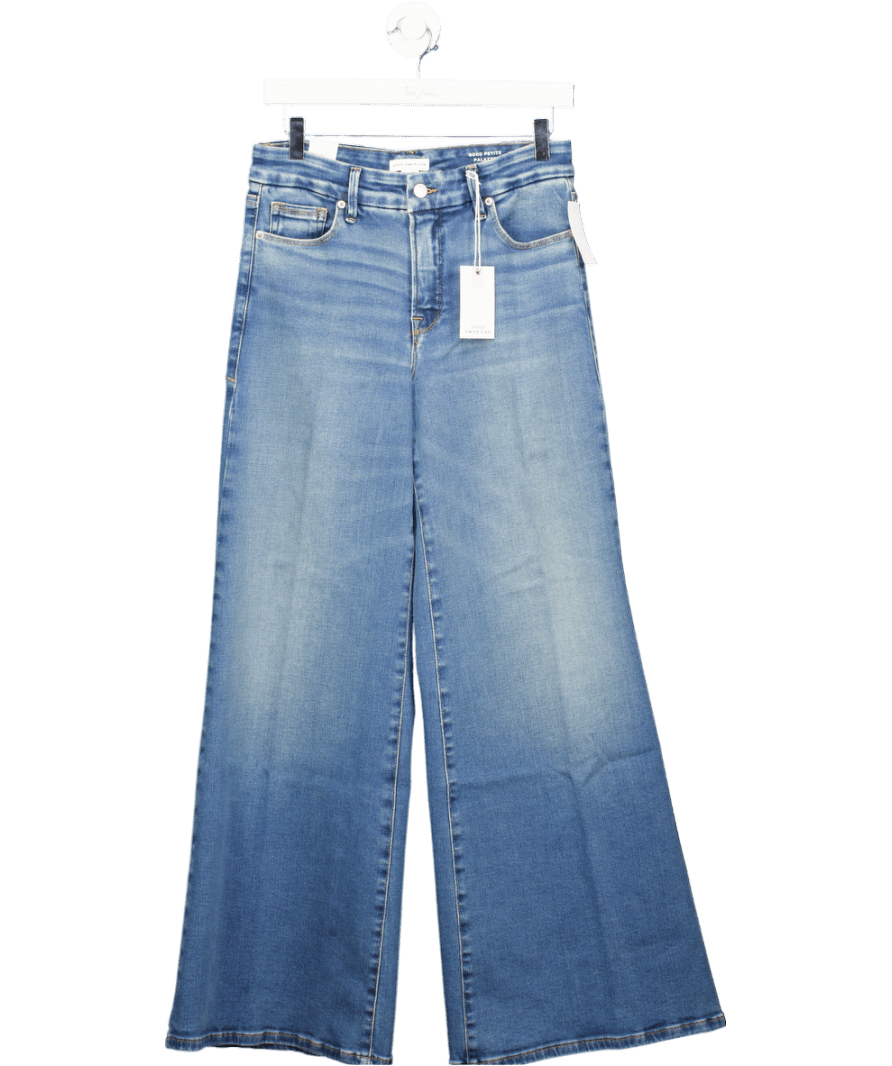 Good American Mid Blue Good Petite Palazzo Jeans L31 W28 - Reliked