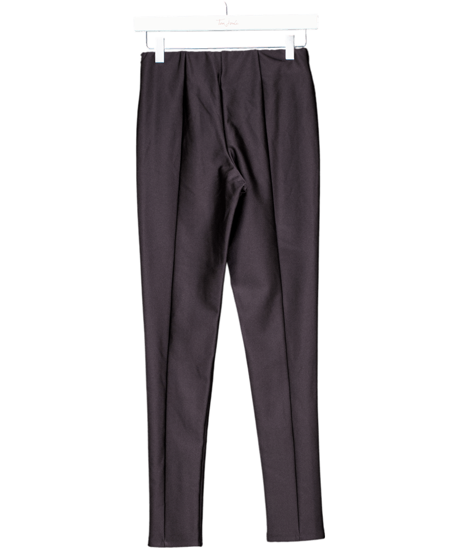 Good American Shine Seam Detail Black Leggings Sz1 UK S - Reliked