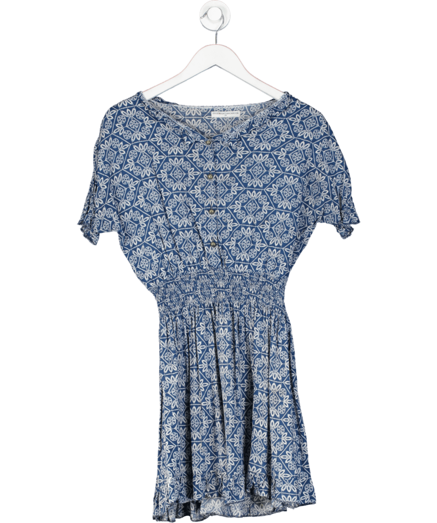 Goodnight Macaroon Blue Printed Mini Dress UK XS - Reliked