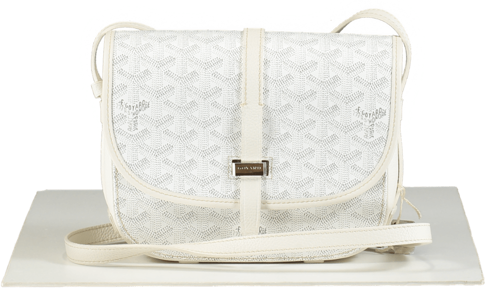 Goyard Goyardine Belvedere II White Pm Messenger Bag - Reliked