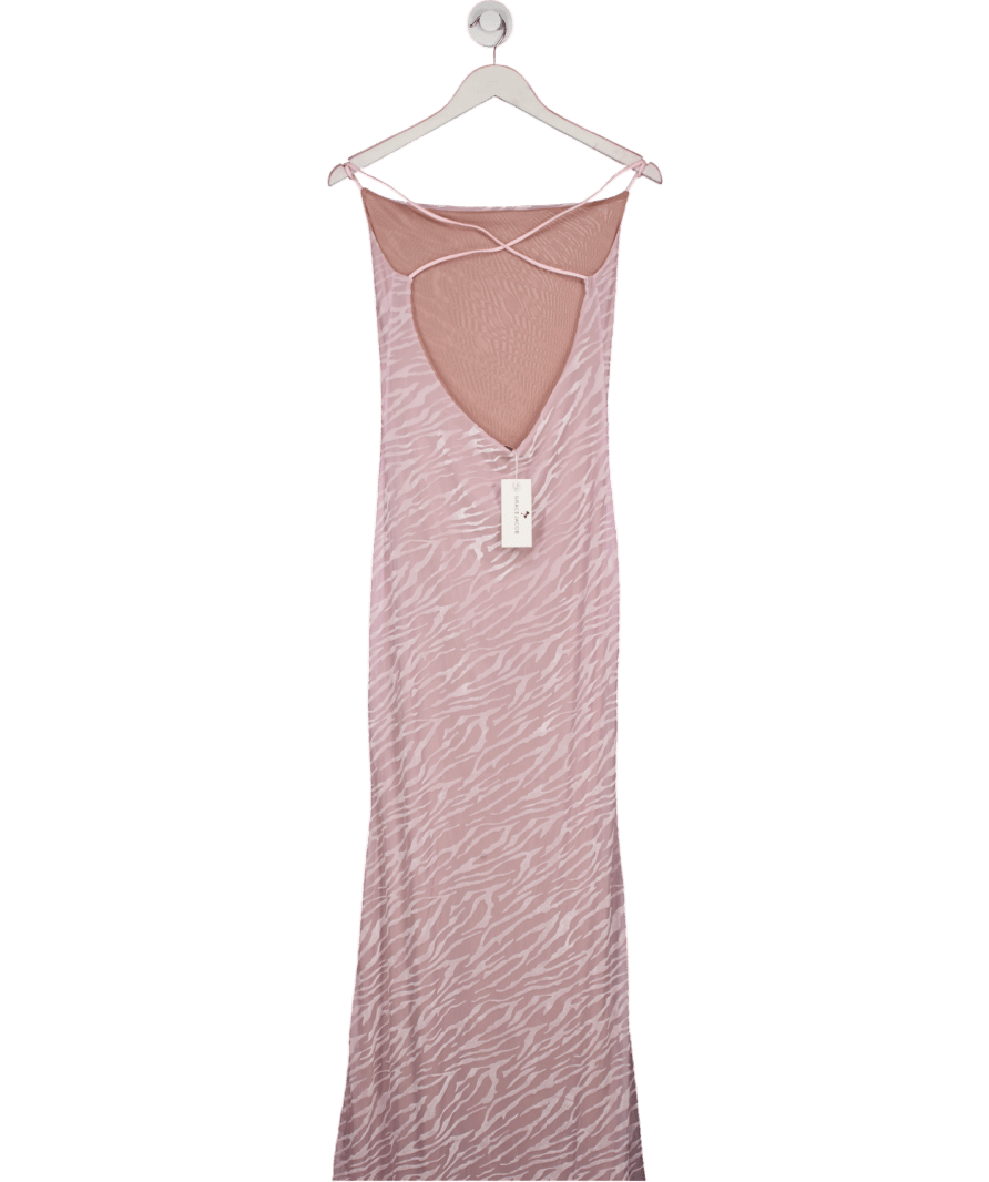 Grace Jacob Pink Nova Maxi Dress UK S - Reliked