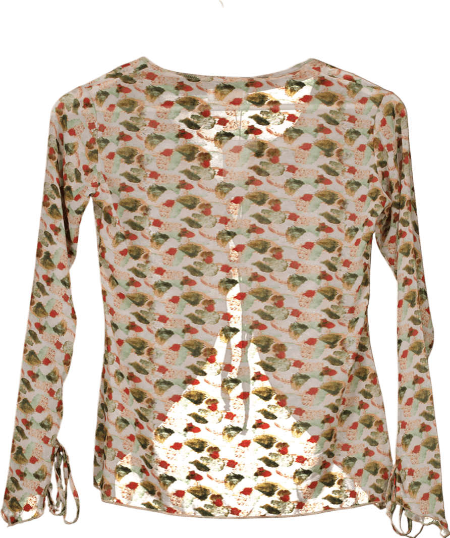 Grace Jacobs Multicoloured Mable Chiffon Shirt UK S - Reliked